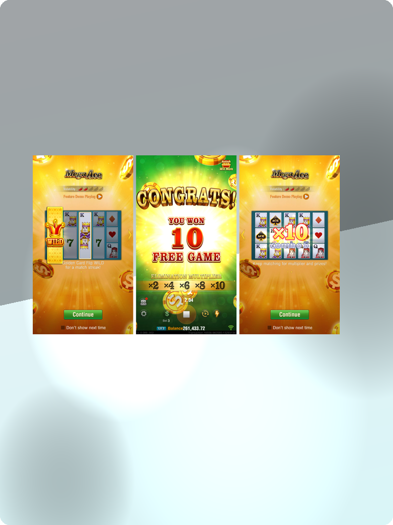 Mega Ace · Hình ảnh giao diện ứng dụng CWIN
